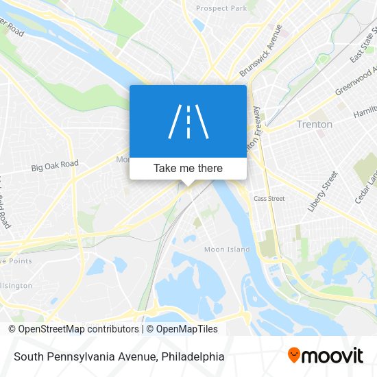 Mapa de South Pennsylvania Avenue