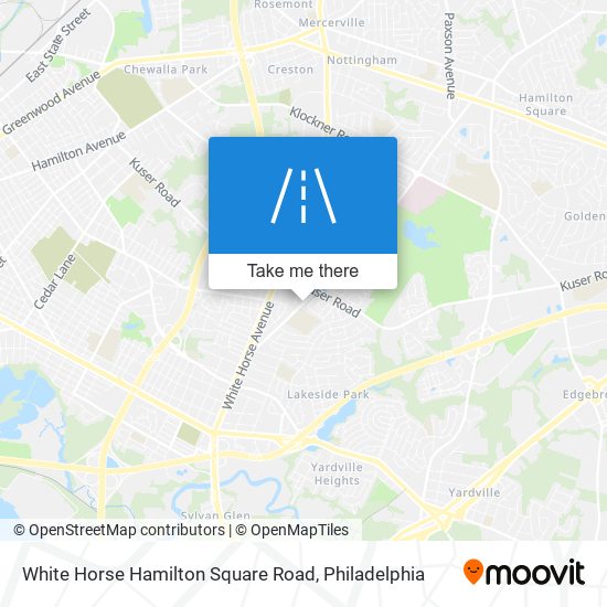 White Horse Hamilton Square Road map