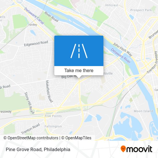 Pine Grove Road map