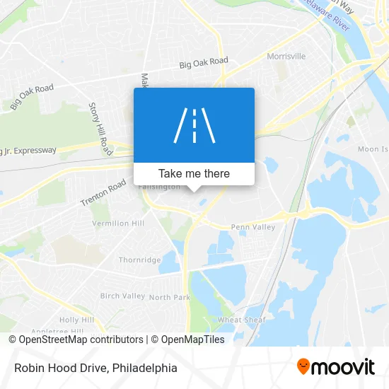 Robin Hood Drive map