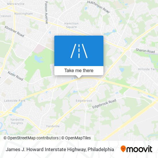 James J. Howard Interstate Highway map