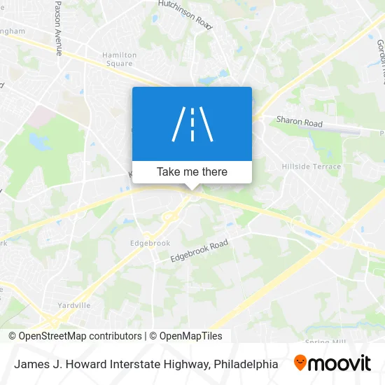James J. Howard Interstate Highway map