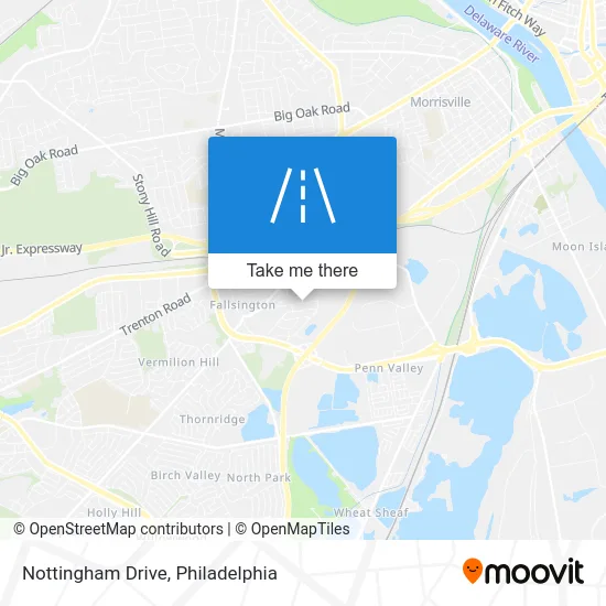 Nottingham Drive map