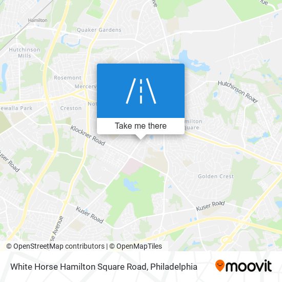 White Horse Hamilton Square Road map