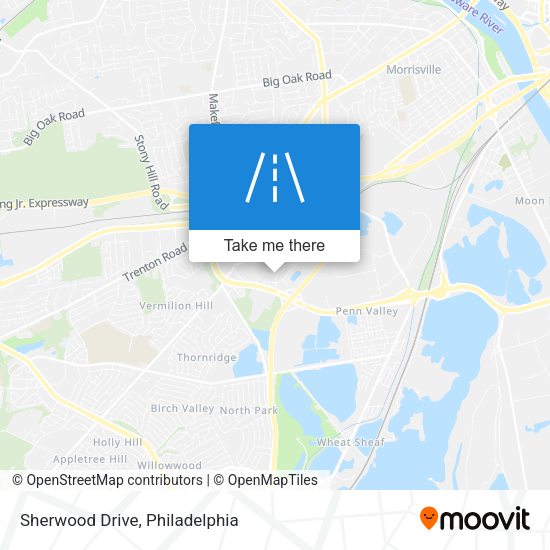Sherwood Drive map