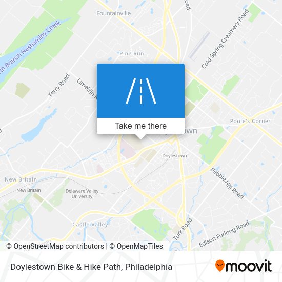 Mapa de Doylestown Bike & Hike Path