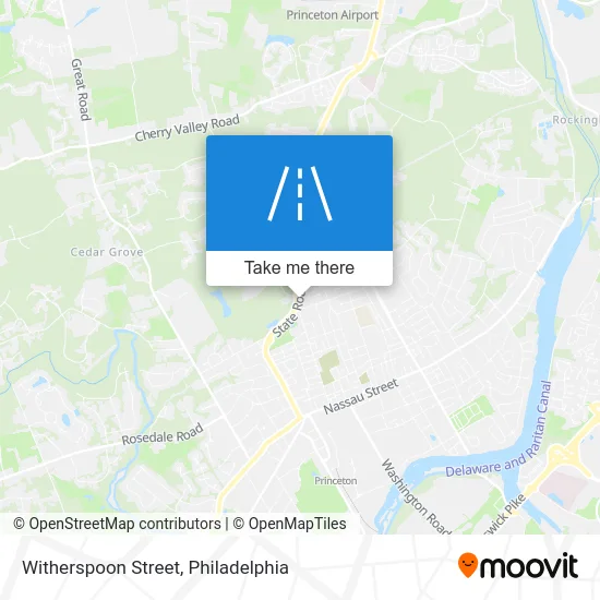 Witherspoon Street map