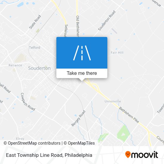 Mapa de East Township Line Road