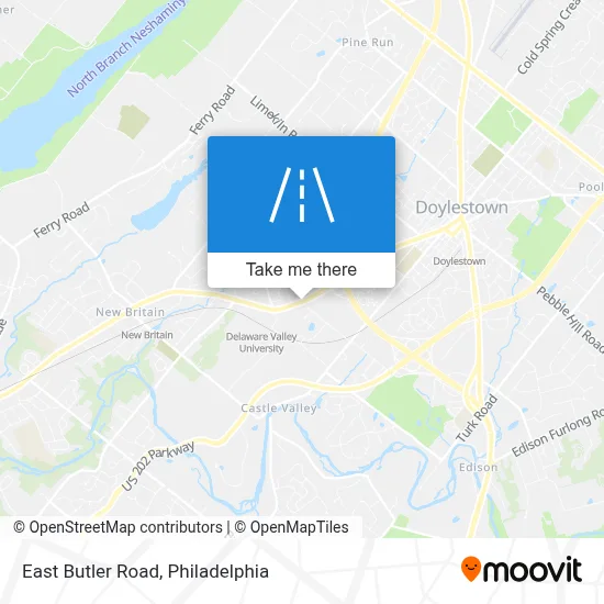 East Butler Road map