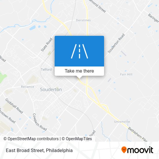 Mapa de East Broad Street