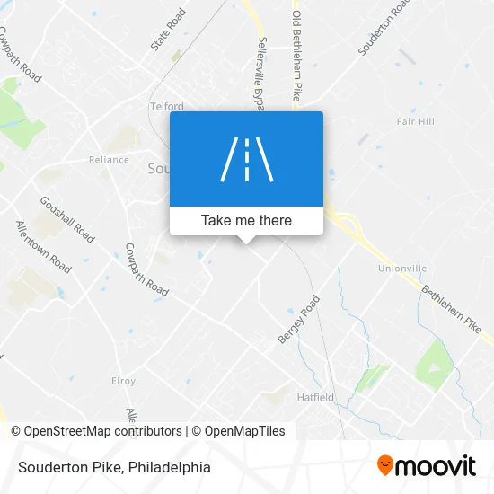 Souderton Pike map