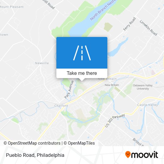 Mapa de Pueblo Road