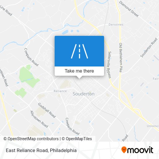 East Reliance Road map