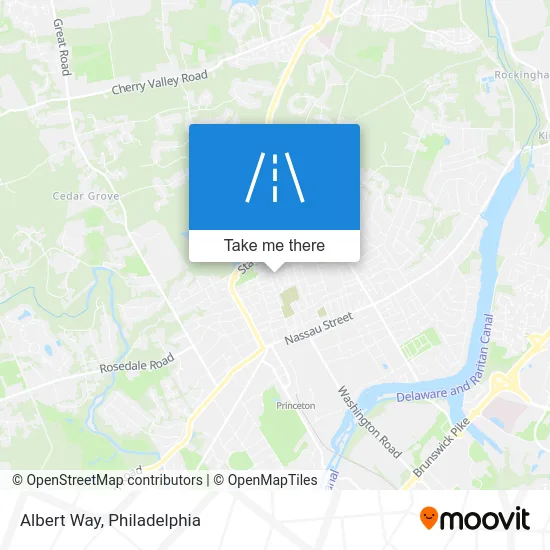 Albert Way map
