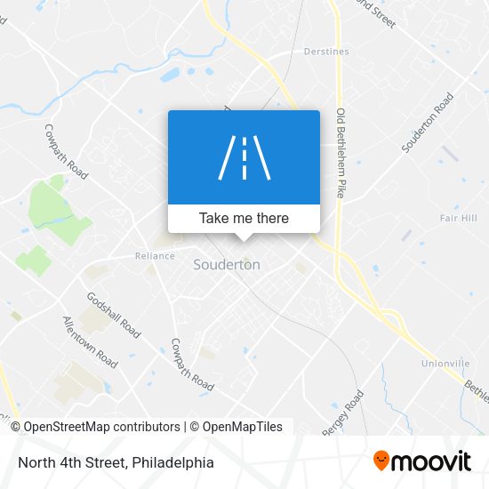Mapa de North 4th Street