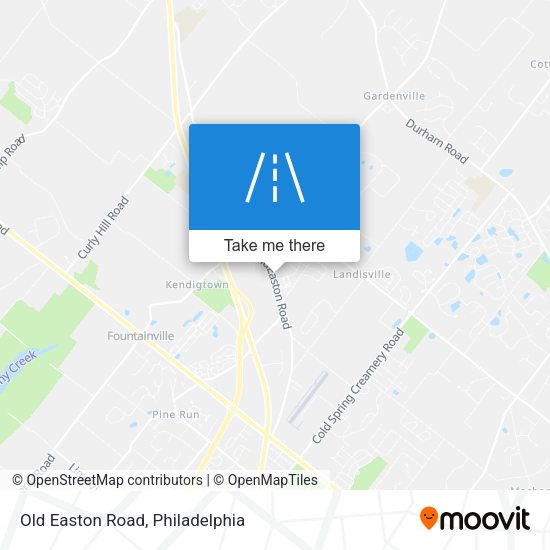 Old Easton Road map