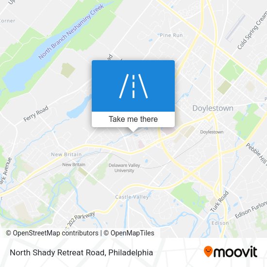 Mapa de North Shady Retreat Road