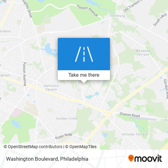 Mapa de Washington Boulevard