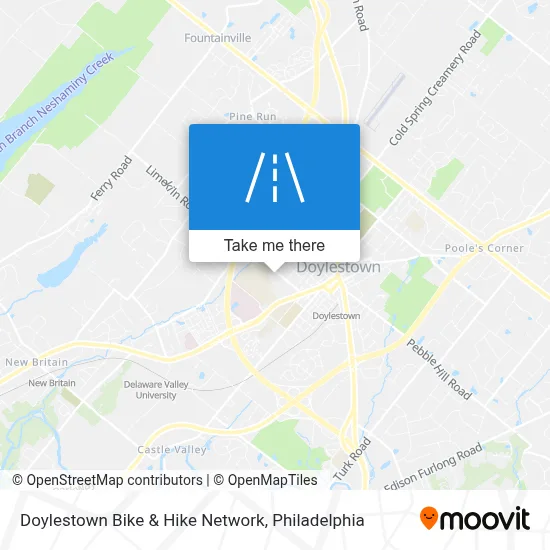 Doylestown Bike & Hike Network map