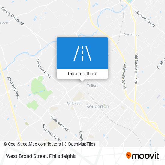 West Broad Street map