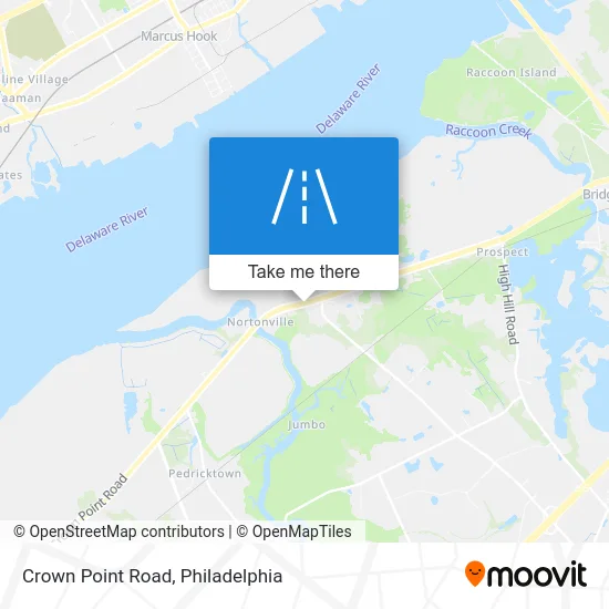 Crown Point Road map