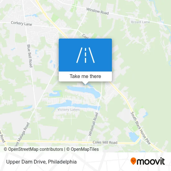 Upper Dam Drive map