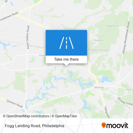 Fogg Landing Road map