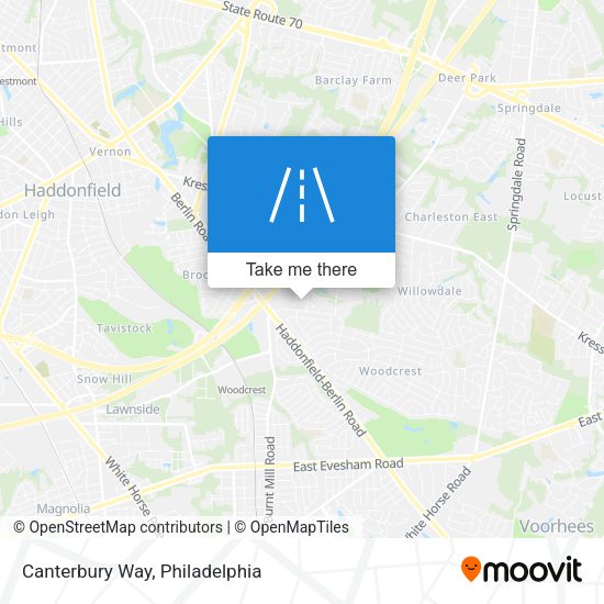Mapa de Canterbury Way