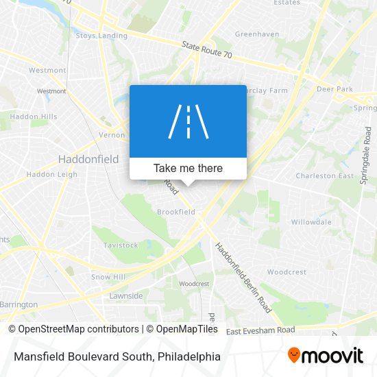 Mansfield Boulevard South map