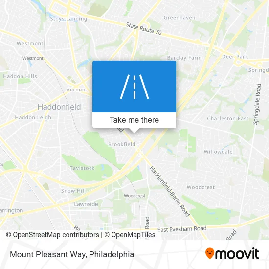 Mount Pleasant Way map