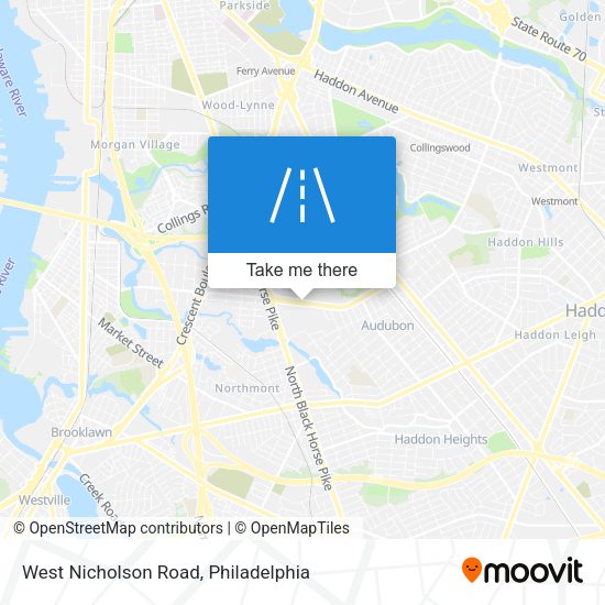 West Nicholson Road map
