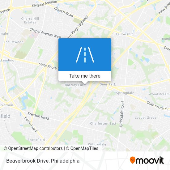 Mapa de Beaverbrook Drive