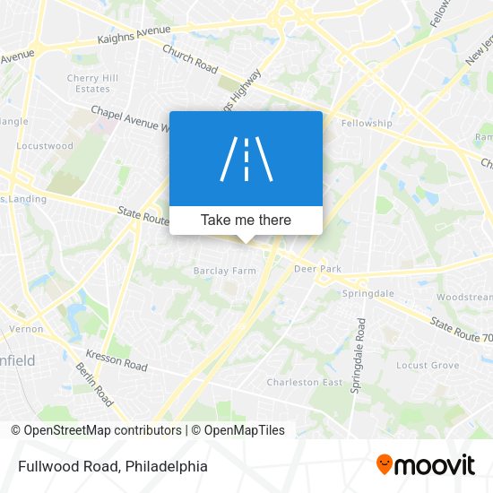 Mapa de Fullwood Road