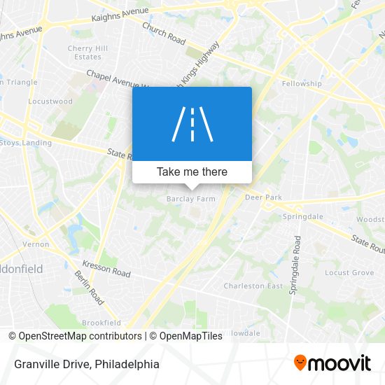 Mapa de Granville Drive