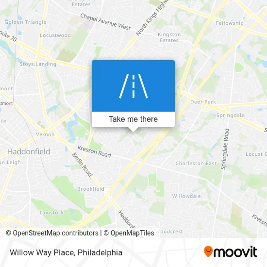 Willow Way Place map