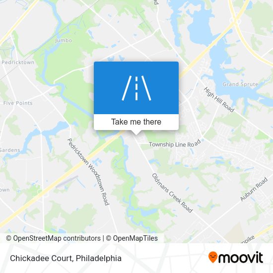 Chickadee Court map