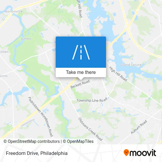 Freedom Drive map