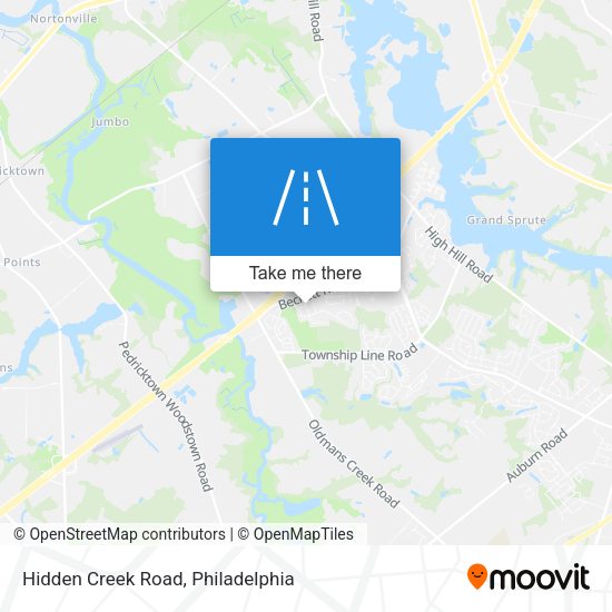 Hidden Creek Road map