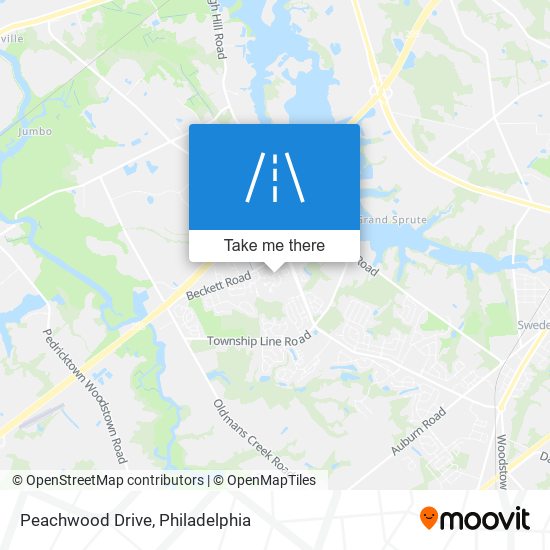 Peachwood Drive map
