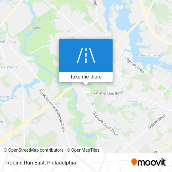 Robins Run East map