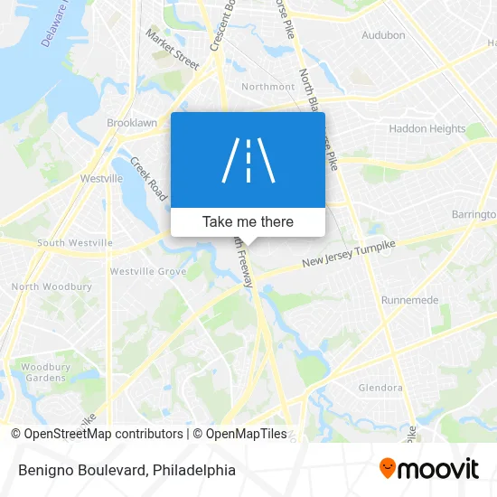 Benigno Boulevard map