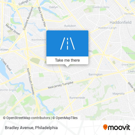 Mapa de Bradley Avenue