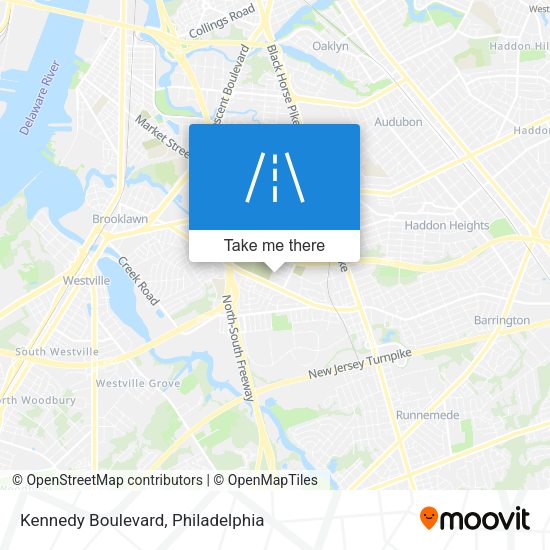 Kennedy Boulevard map