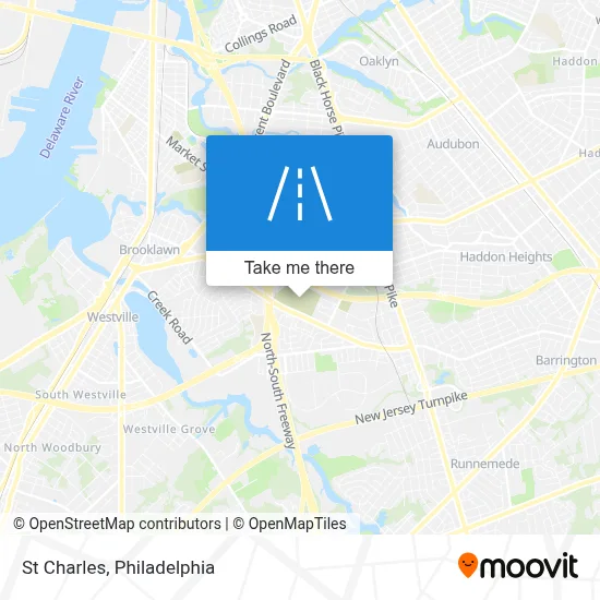 St Charles map