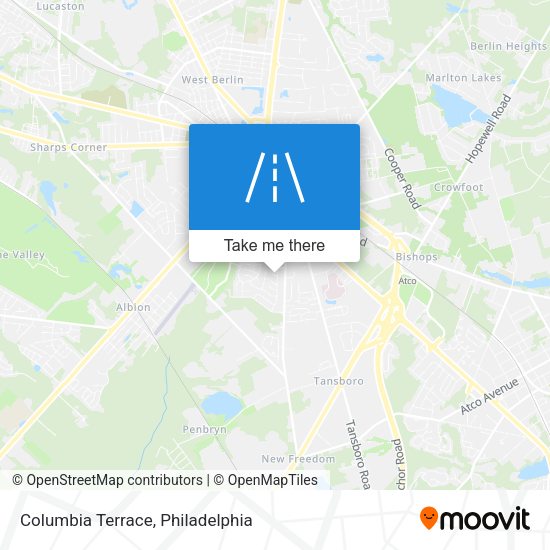 Mapa de Columbia Terrace