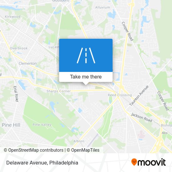 Delaware Avenue map