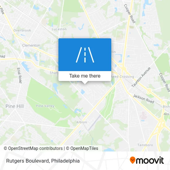 Rutgers Boulevard map