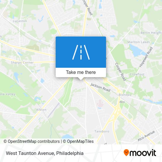 Mapa de West Taunton Avenue