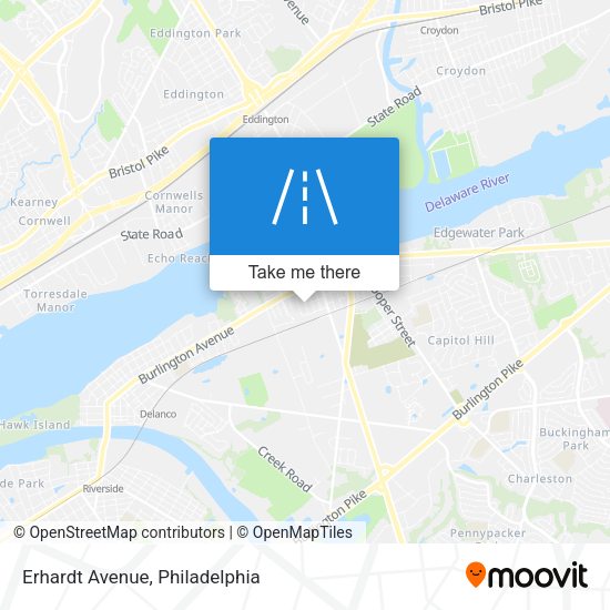 Mapa de Erhardt Avenue