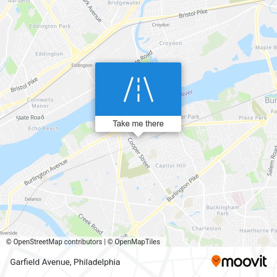 Garfield Avenue map